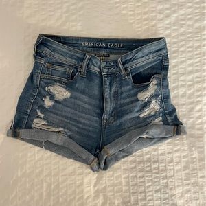 American Eagle Ne(x)t Level Stretch High-Waisted Denim Shorts
